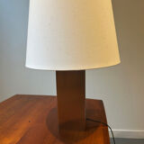 Lampe de table avec pied en alu brossé vintage roche Bobois