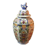 Hand-painted signed pot with lid