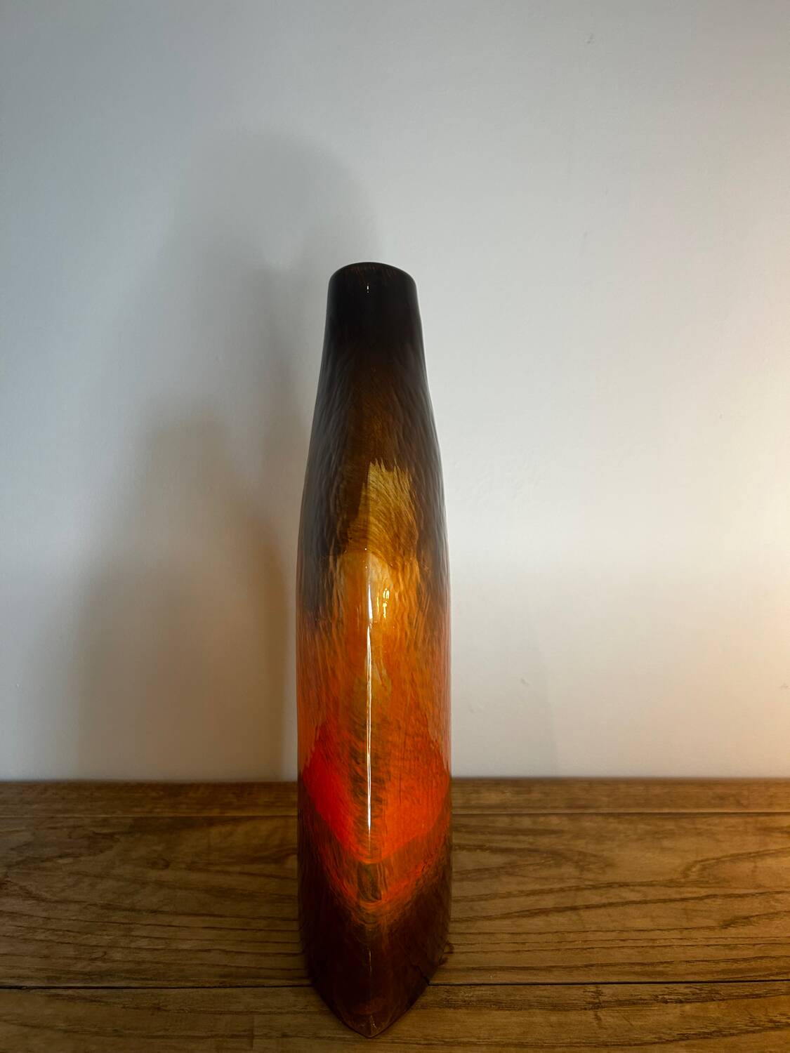 Paire de vases verre soufflé