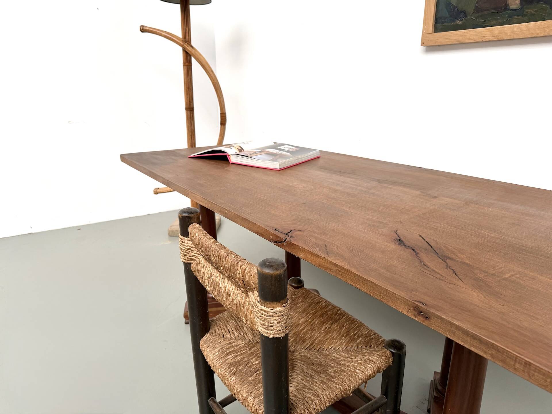 Art Deco dining table or desk in oak and beech – 1930s