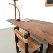 Table de repas ou bureau Art Déco en chêne et hêtre – Années 1930