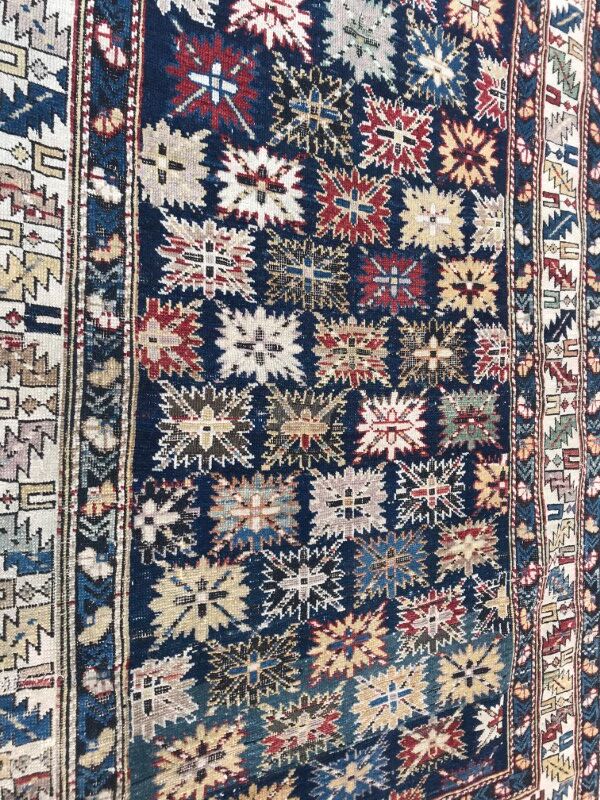 Caucasus Chirwan 19th century rug handmade 105 X 155 CM