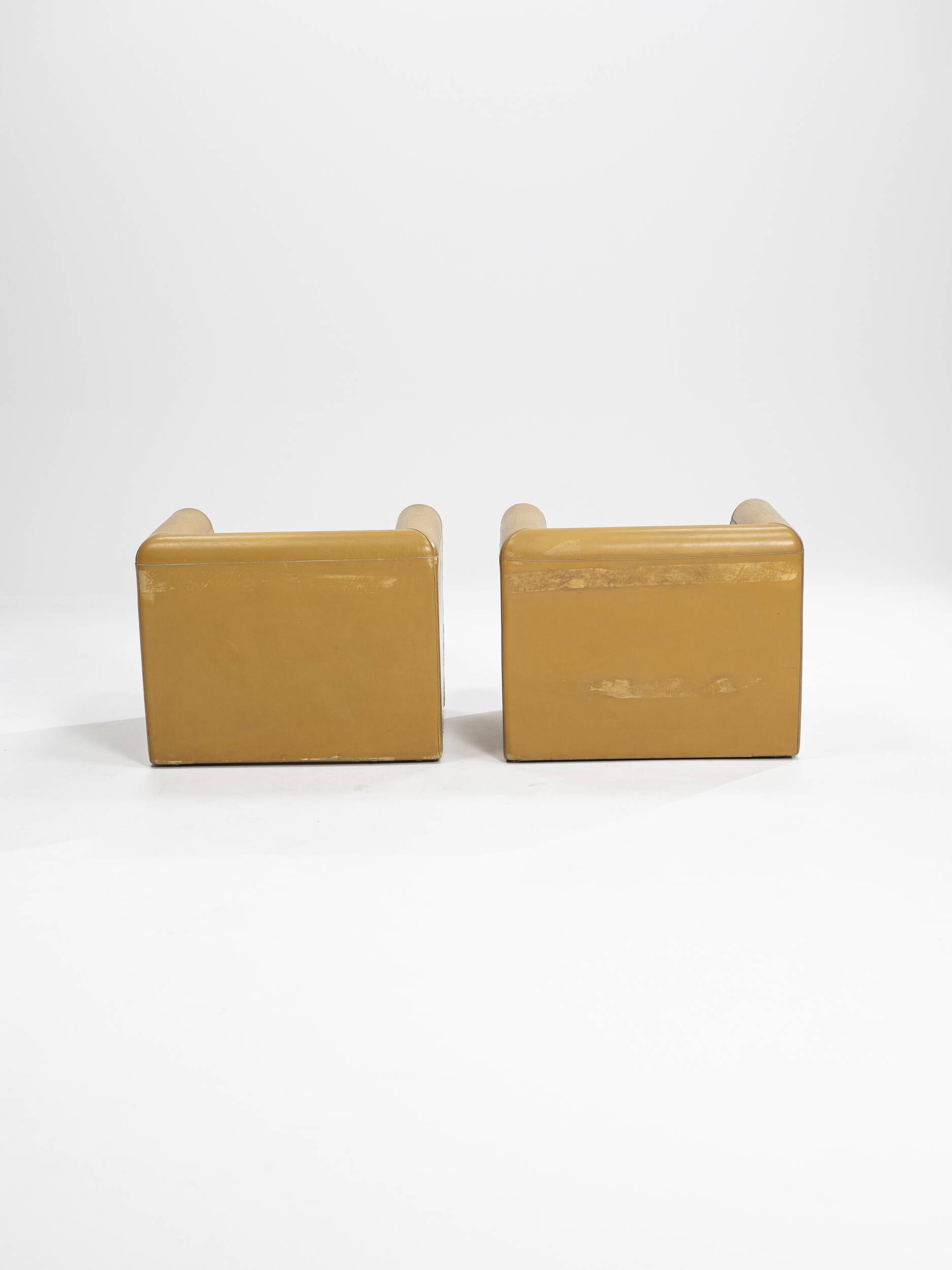 Paire de fauteuils rares de Trussardi, Italie, années 1970