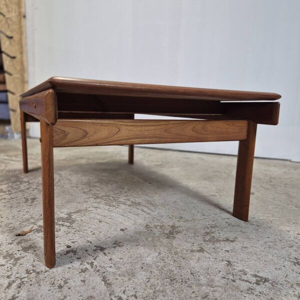 Table basse danoise en teck XXL H.W. Klein, Bramin, années 60