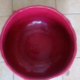 Large cache-pot or planter with chestnut flowers - Barbotine