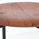 Tabouret danois extraordinaire / entièrement restauré / teck / acier / design moderne du milieu du siècle / industriel / années 1960