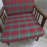 Scandinavian teak armchair, 1960s, Scottish style, collapsible