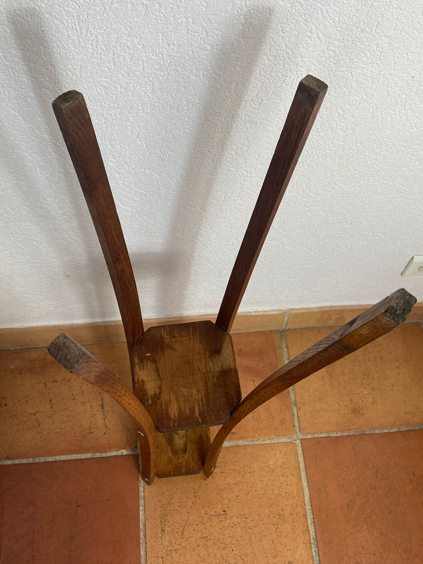 Sellette  en bois, années 50