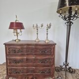 Louis XV style chest of drawers in cherry wood