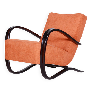 Czech Art Deco Beech Armchair attributed to J. Halabala for Up Zavody, 1930s