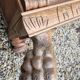 Coffre en bois pattes de lion