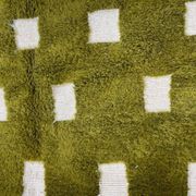 Handmade green pure wool rug, size 150 x 250 cm
