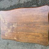 Louis XV solid wood serving trolley with curved legs from the 19th century