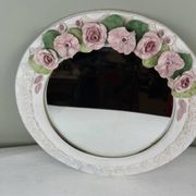 Mirror with a flower crown