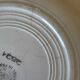 Vintage set of 5 St Amand earthenware plates with apples.