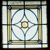 Separation door with an Art Deco window imposter 1900