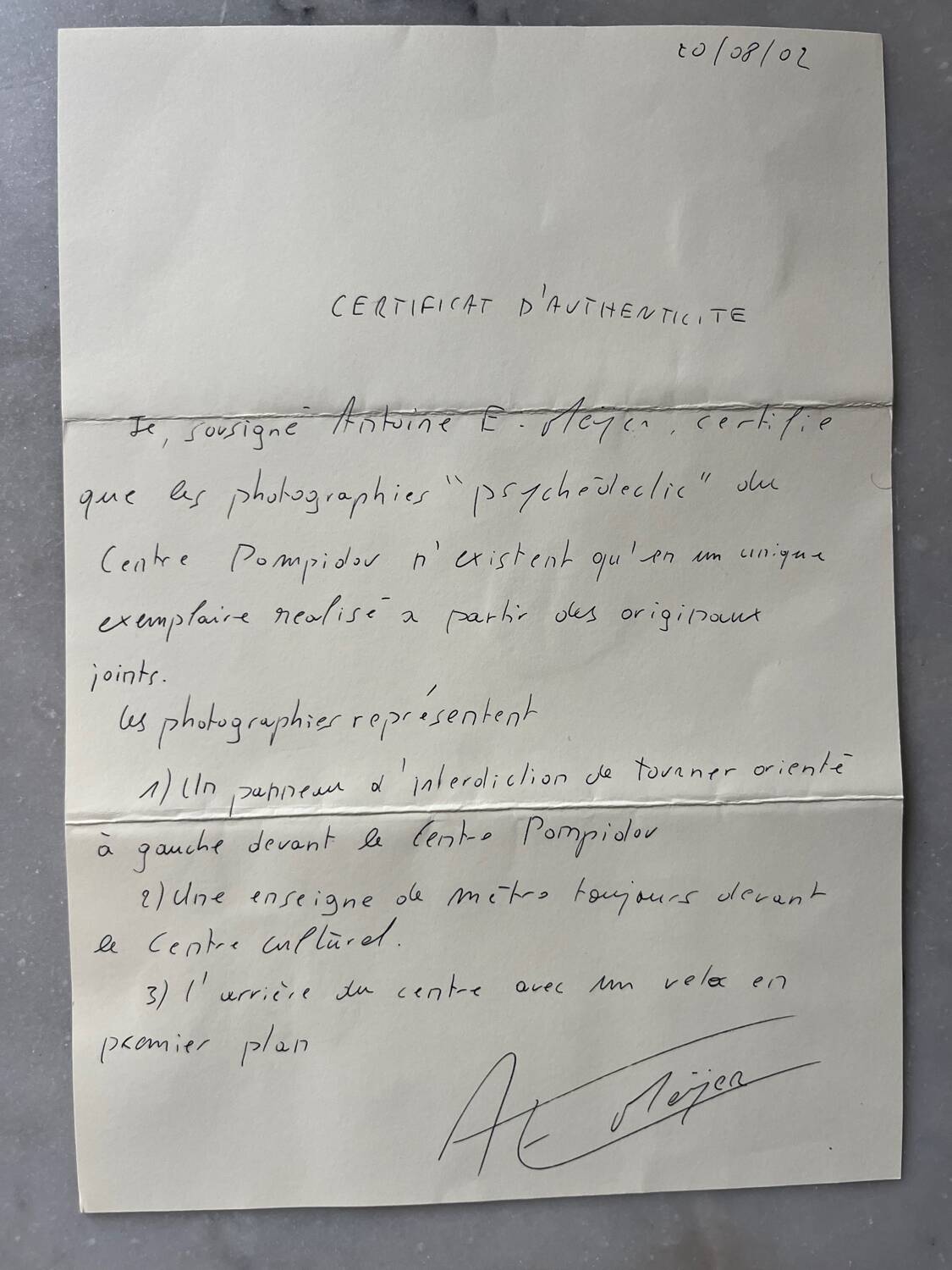 Photo triptych "psychedeclic" Centre Pompidou by Antoine E Meyer