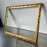 Antique art nouveau frame gilded wood measurements 25.5 cm x 19.5 cm