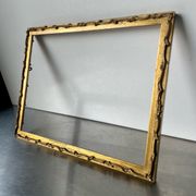 Antique art nouveau frame gilded wood measurements 25.5 cm x 19.5 cm