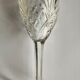 Set of 6 crystal white wine glasses from St. Louis Chantilly style