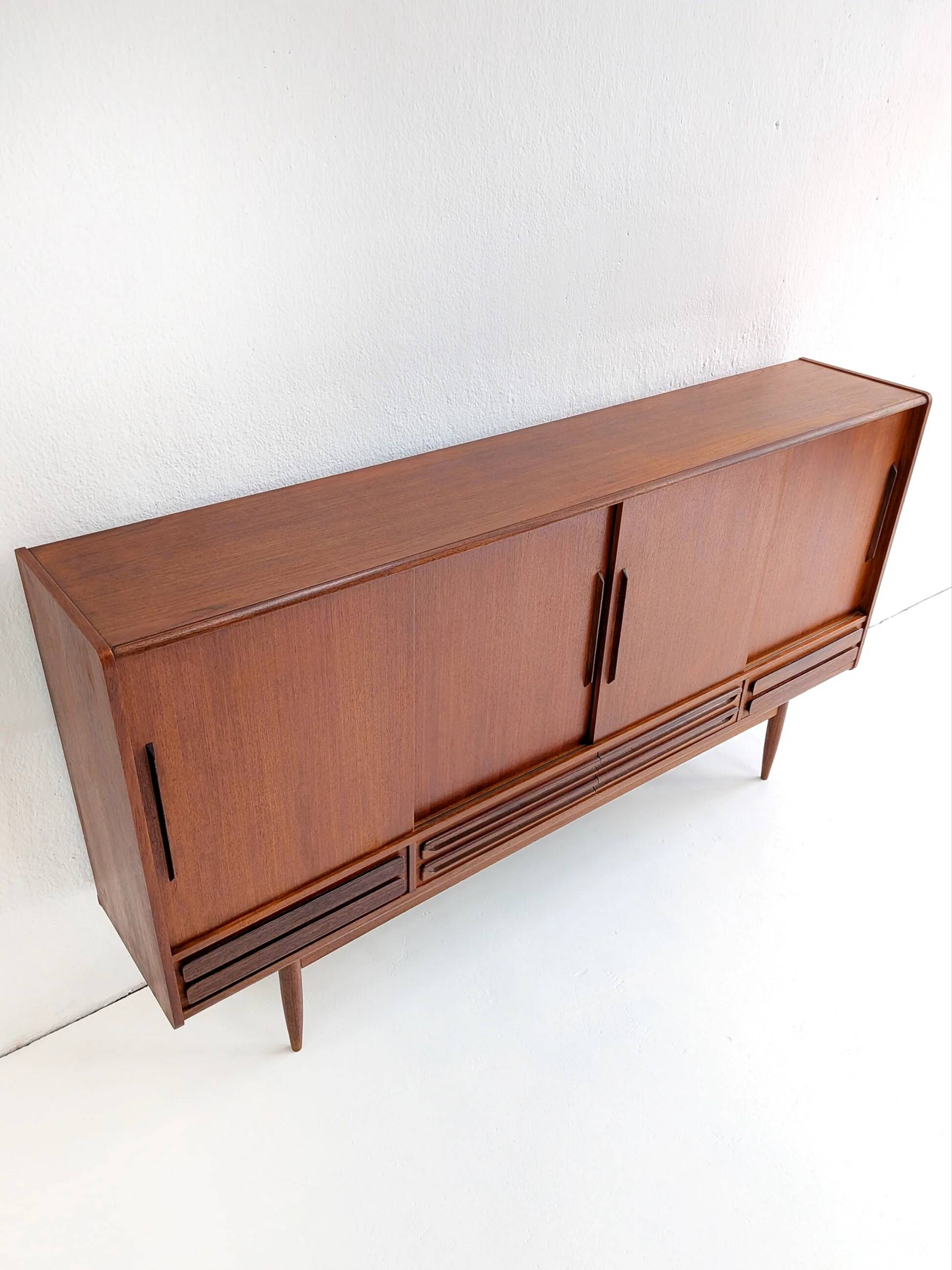 Danish midcentury modern teakwood highboard 1960s