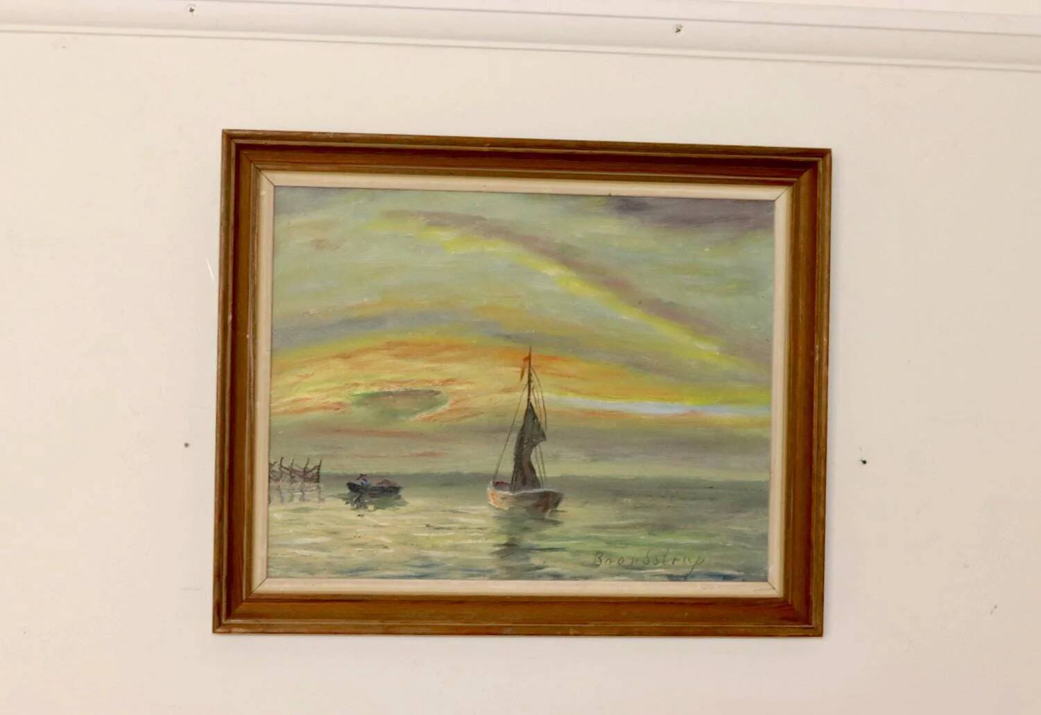 "Boats at Sunset" by Kaj Brandstrup