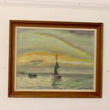 "Boats at Sunset" by Kaj Brandstrup