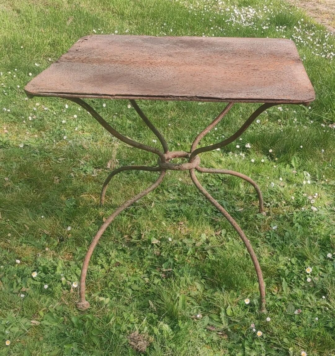 Old garden coffee table