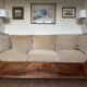 Antique 19th century mahogany sofa bed