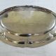 Large oval silver-plated metal platter by Wiskemann (Belgium - Brussels)