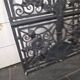 Art Deco coat rack wardrobe in wrought iron from the 1930s.