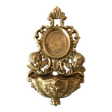 Golden Metal Angels Holy Water Font