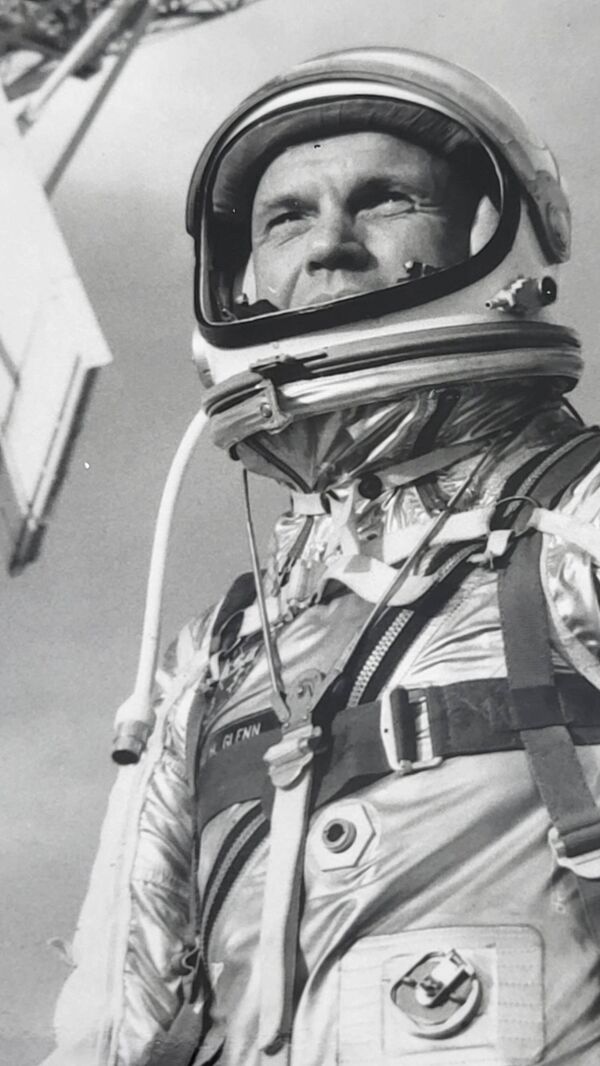 Photographie originale tampons  NASA John H Glenn Mercury 7 20th Century