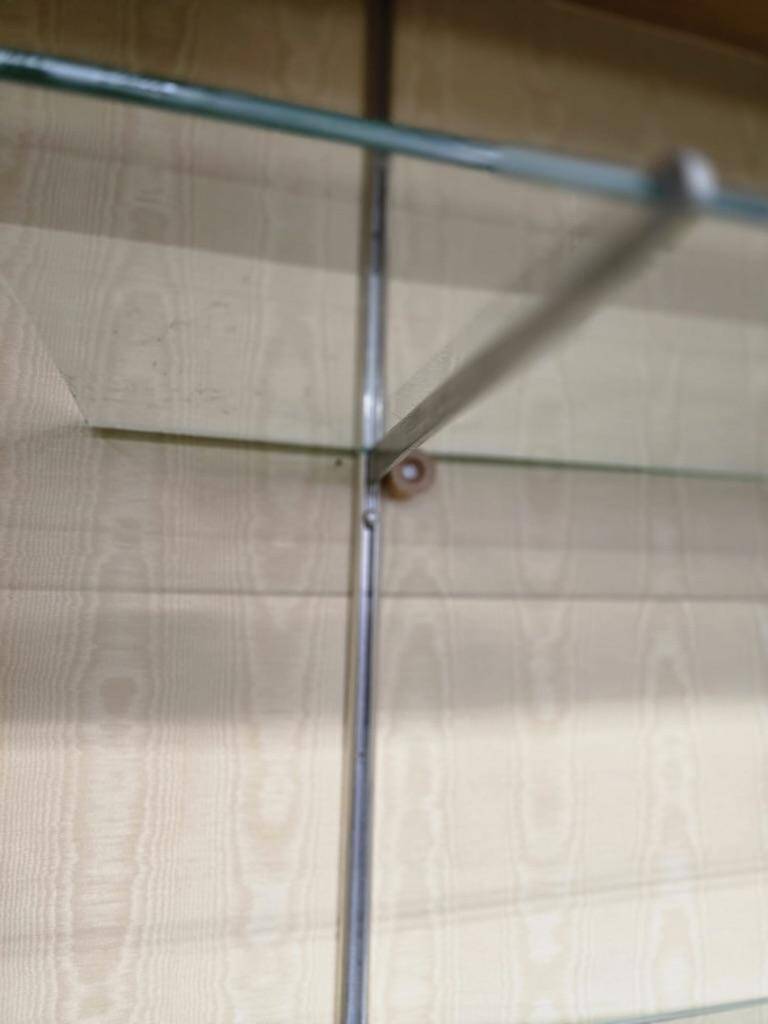 XL vintage wooden display cabinet / sideboard / wall cupboard