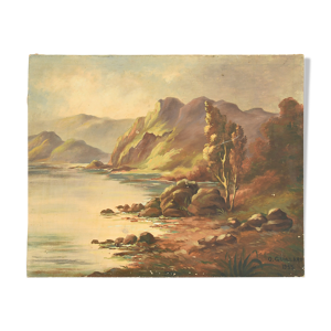 Huile sur toile Paysage