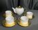 Tableware coffee and tea service 5 pieces Geneviève Lethu 20th century