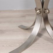 VINTAGE 1960S METAL AND GLASS COFFEE TABLE, ITALIAN DESIGN