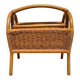 Panier / porte-revues rotin vintage