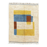 M’rirt Berber wool rug – 200 x 300 cm – Modern geometric design