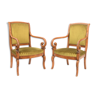 Paire de fauteuils de style Restauration