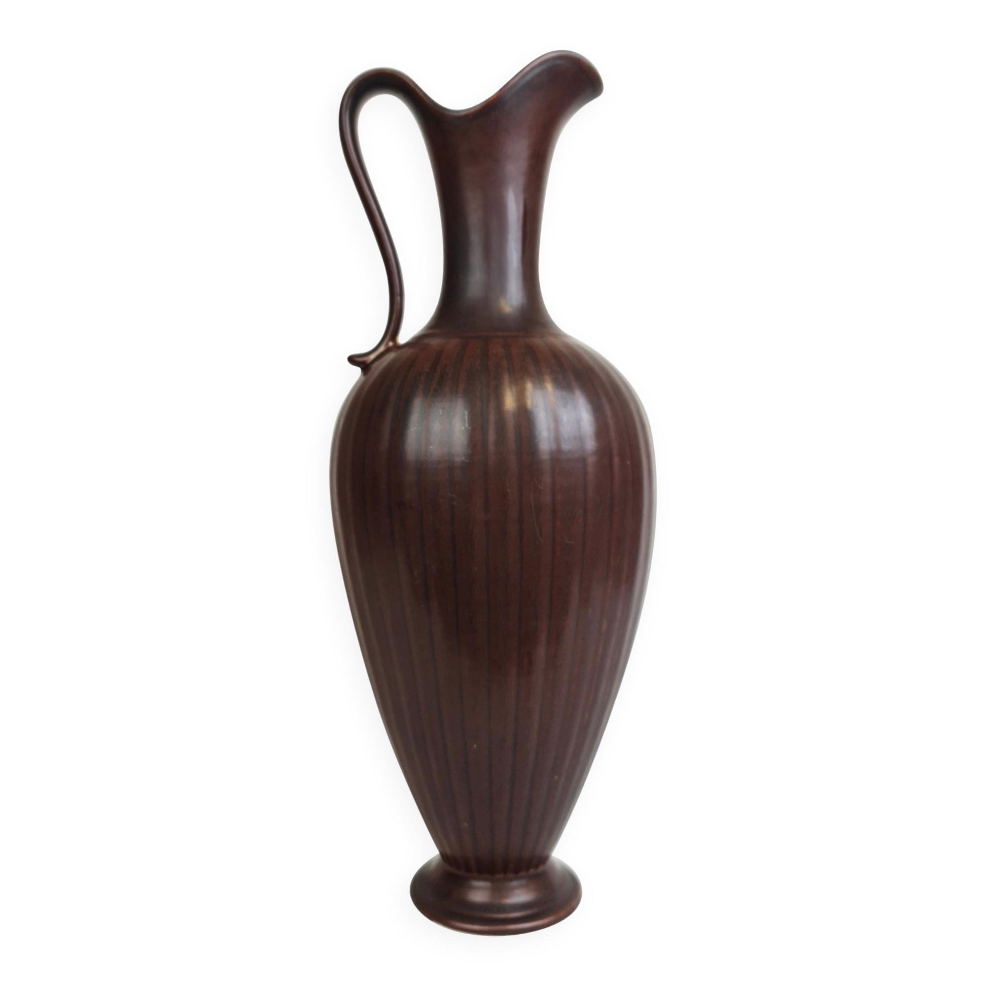Large modern ceramic vase from the mid-century Rörstrand Gunnar Nylund, Sweden.