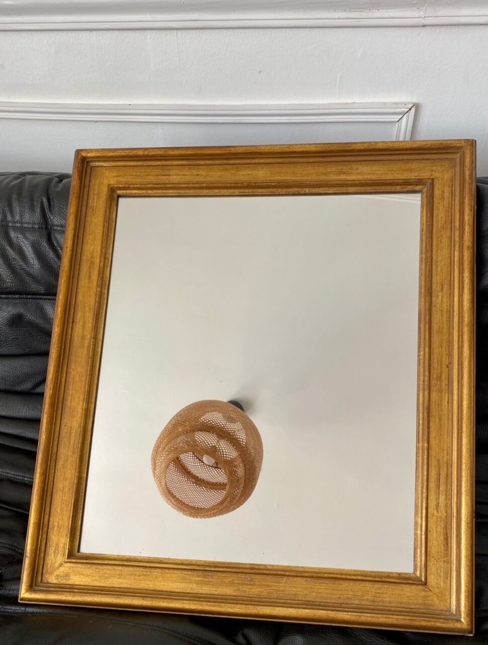 Antique gilded wood mirror 50x60cm