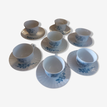 Coffee service 14 pieces porcelain Patrick Viant Benard