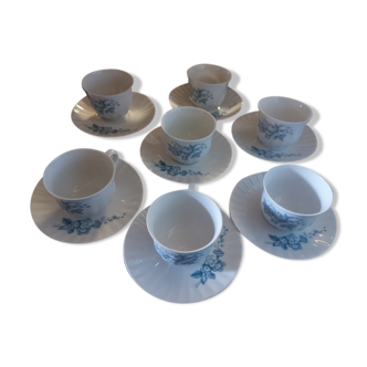 Coffee service 14 pieces porcelain Patrick Viant Benard