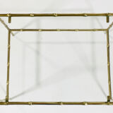Golden bronze side table, Maison Baguès 1950