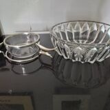 Serving dish in crystal for caviar