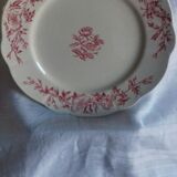 Lot of 8 large plates (Longchamp, Model Eglantines)