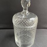 Cut crystal covered pot attributed to Saint Louis
