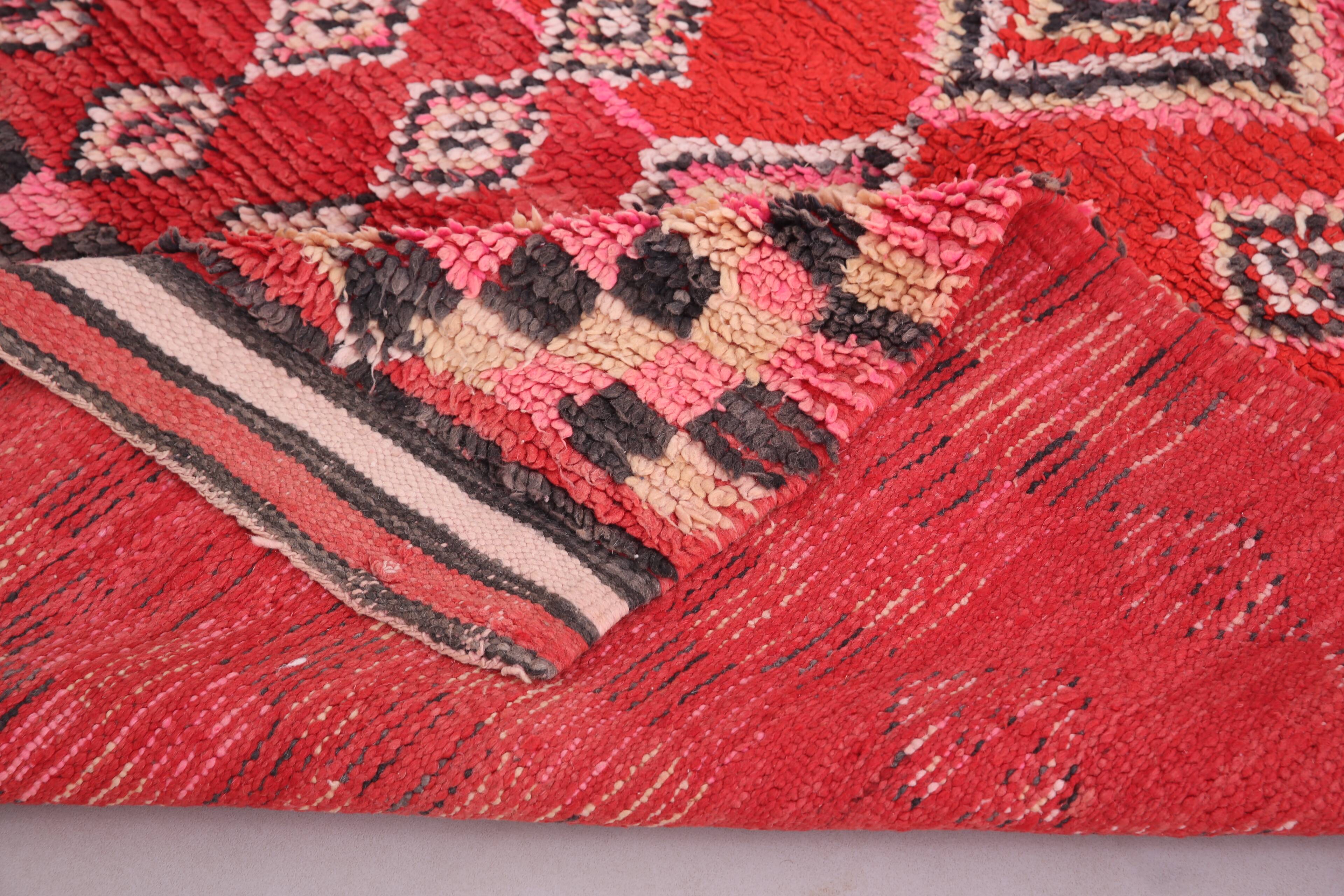 Vintage Handmade Boujaad Rug 156 x 293 cm - Berber rug - Moroccan wool rug