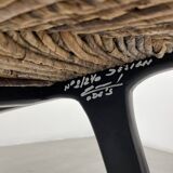 Pair of armchairs by Olivier de Schrijver in wild straw